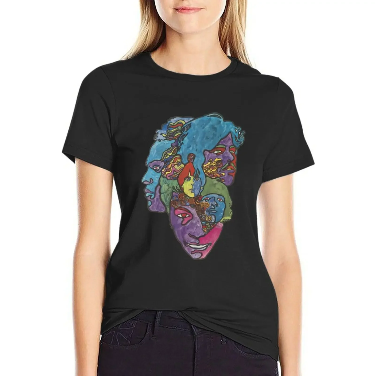 Love Forever Changes Sticker T-Shirt funny aesthetic clothes tops Women