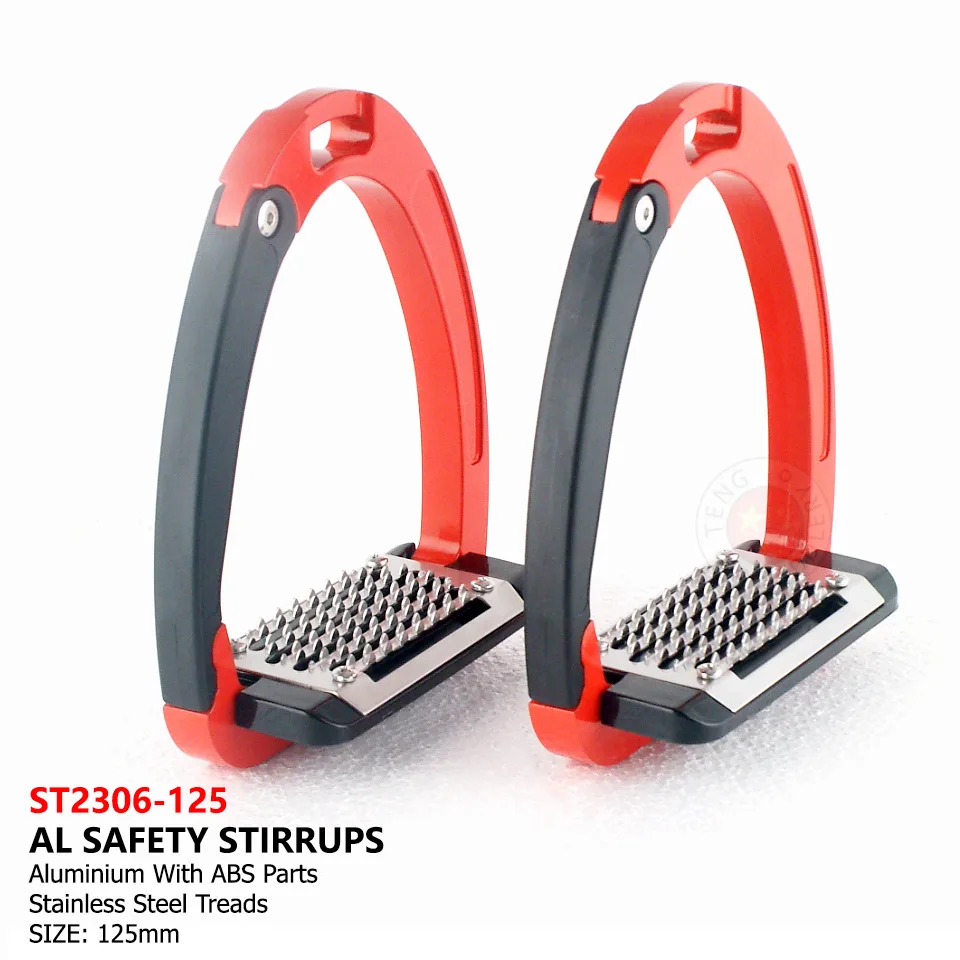 Safety Stirrups 125mm Saddle Accessories Aluminum Alloy Material Equestrian Equipment Complete Set