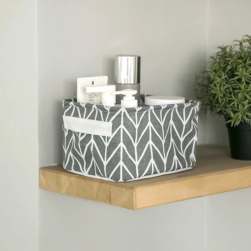 Home Fabric Art Cotton Linen Dirty Clothes And Sundry Storage Basket Organizer Folding Toy Storage Basket Storage Box