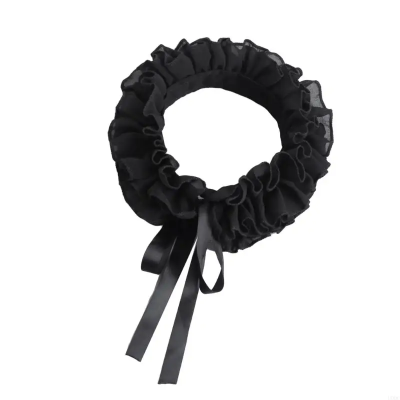 الفيكتوري تكدرت المختنق الياقة الزخرفية الدانتيل القرون الوسطى تأثيري Y166