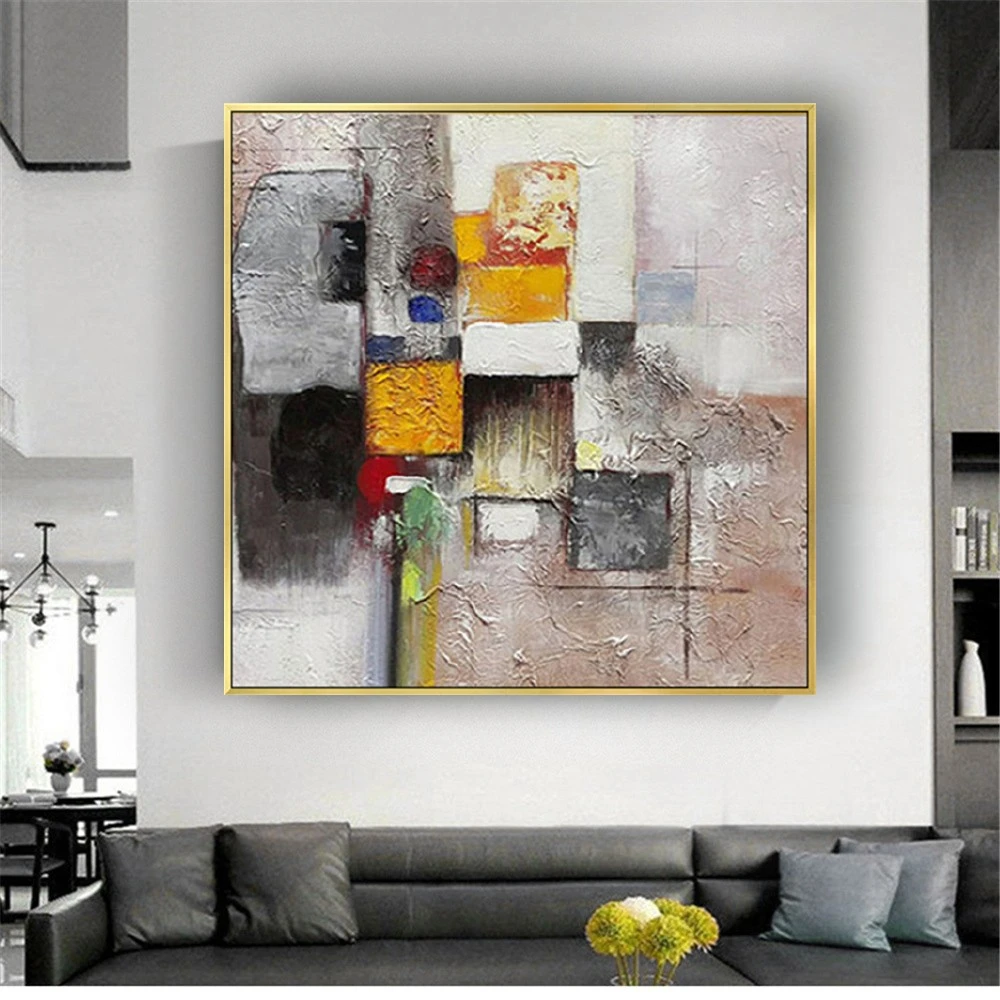 

Abstract Wall Painting 100% Hand Painted Oil Paintings Wall Art Canvas Abstract Artwork Mural Art For Hotel Living Room Decor