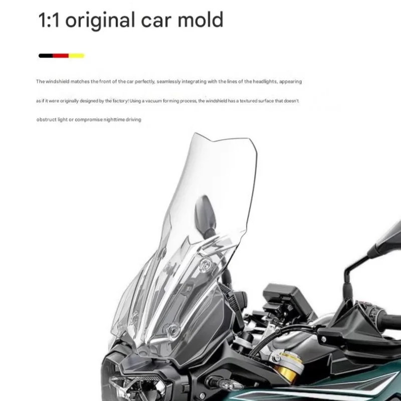 For BMW F850GS Motorcycle Heightened Windscreen, Extended Windshield, Wind Protection Modification Parts Taller windscreen