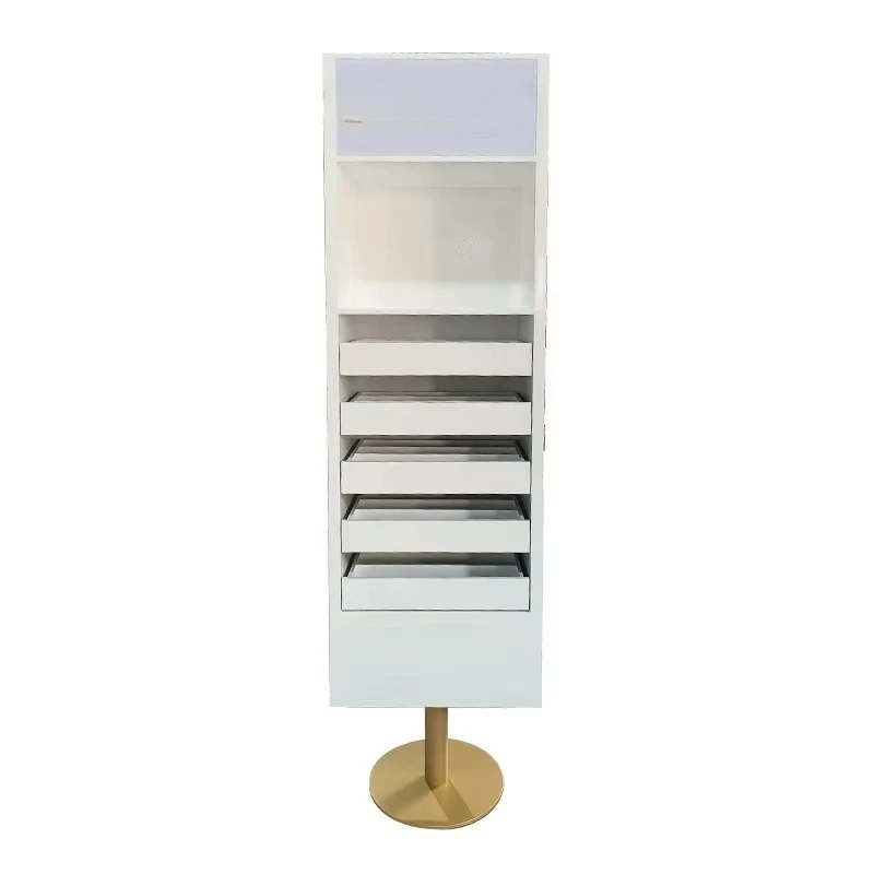 Lighting medium-density fiberboard nail art display stand