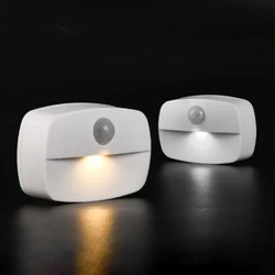 Motion Sensor Light Indoor LED Night Light Stick on Nightlight Battery Operated Lights For Bathroom Closet Bedroom Hallway Stair