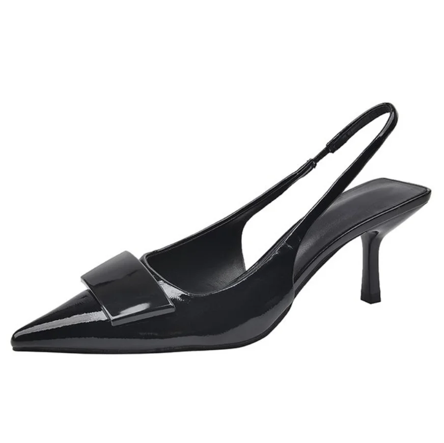Summer Women heeled sandals Fashion Pointed Toe Singbacks Shoes Design Style Banquet Party Sandalias Shoes talons femme tacones
