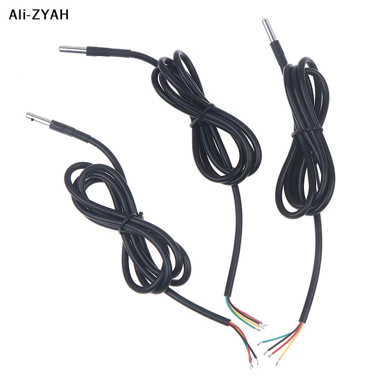 【Ay】1Pc Waterproof Stainless Steel IIC Module Digital I2C Probe 1/2/3 Meters SHT20 SHT30 SHT40 Temperature And Humidity Sensor
