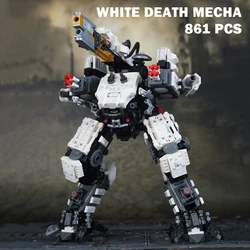 MOC Mechanical Armor White God of Death Building Blocks Wandering Earth Mecha Robot Weapons Assembly Bricks Toys for Kids Gifts