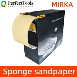 Mirka Sponge Sandpaper Golden Dry Grinding Hand Torn Sand Skin Car Putty Hardware Derusting Antique Polishing