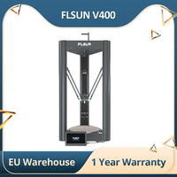 FLSUN V400 FDM Pre-assembled 3D Printer, Auto Levelling 400mm/s Fast Print, Dual Drive Extruder 300x300x410mm Print Size