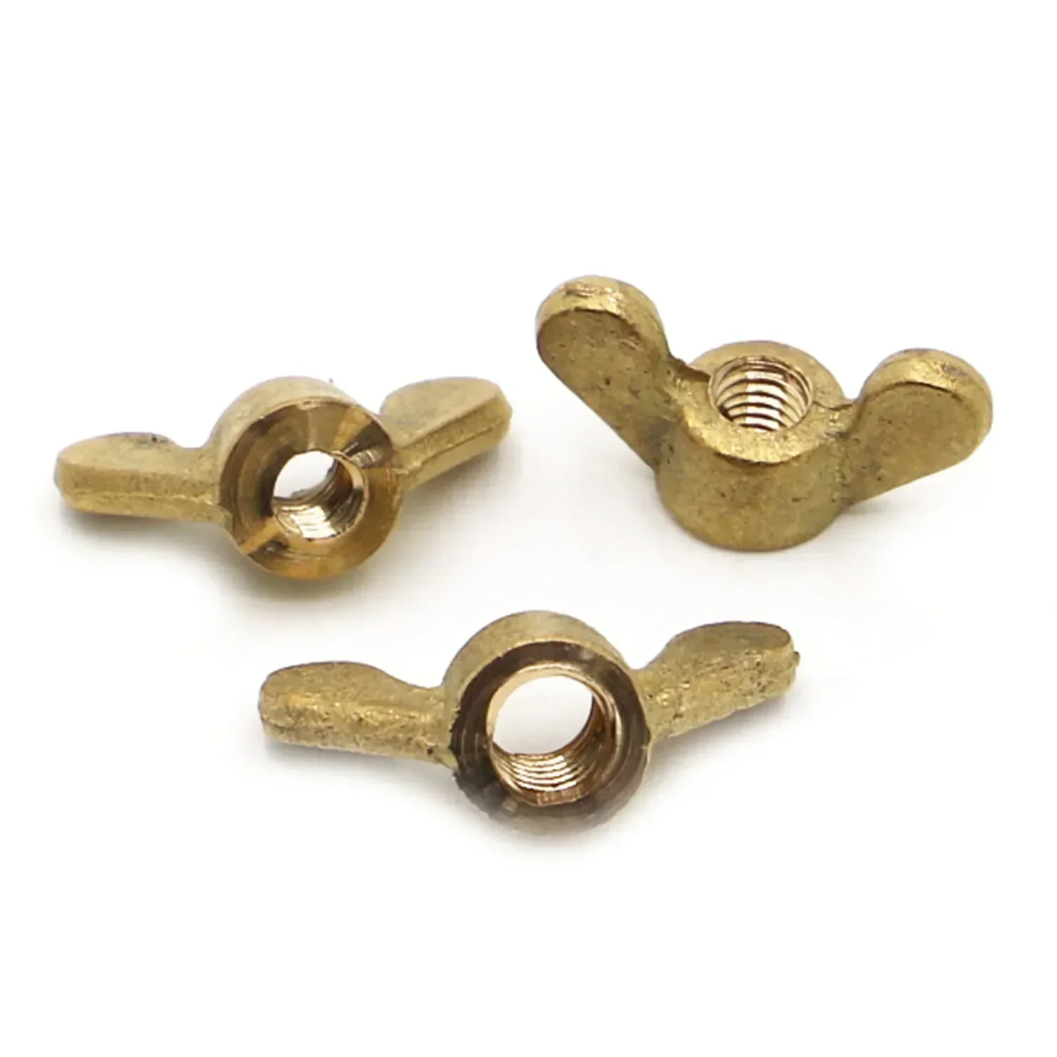 1/2Pcs DIN315 Standard Brass Wing Nut NO.3 NO.4 NO.5 NO.6 NO.8 NO.10 NO.12 Hand Twist Butterfly Nut Copper Fastener Industrial