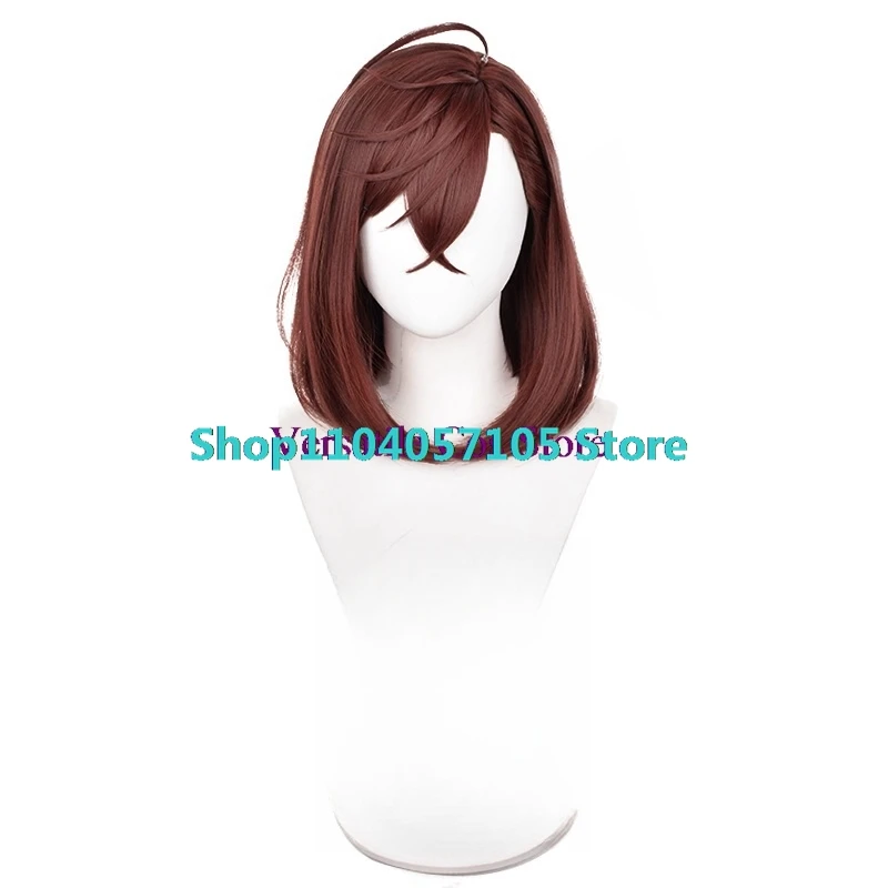 Anime Dandadan Momo Ayase モ Cosplay Pruik Meisjes Rood Bruin Kort Haar Hittebestendige Synthetische Pruiken Halloween Prop