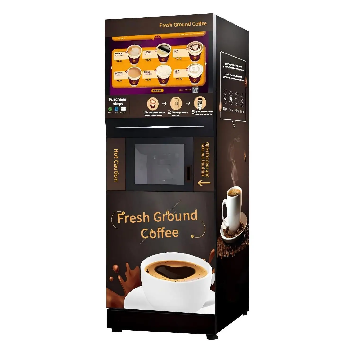 Fully automatic protein milk coffee vending machine for business  philippines fully automatic