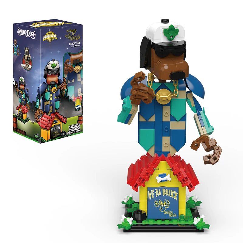 

Snoop Dogg Officially Licensed Hip Hop Totem Canine Art Brick building blocks Limited Collectors Edition toy