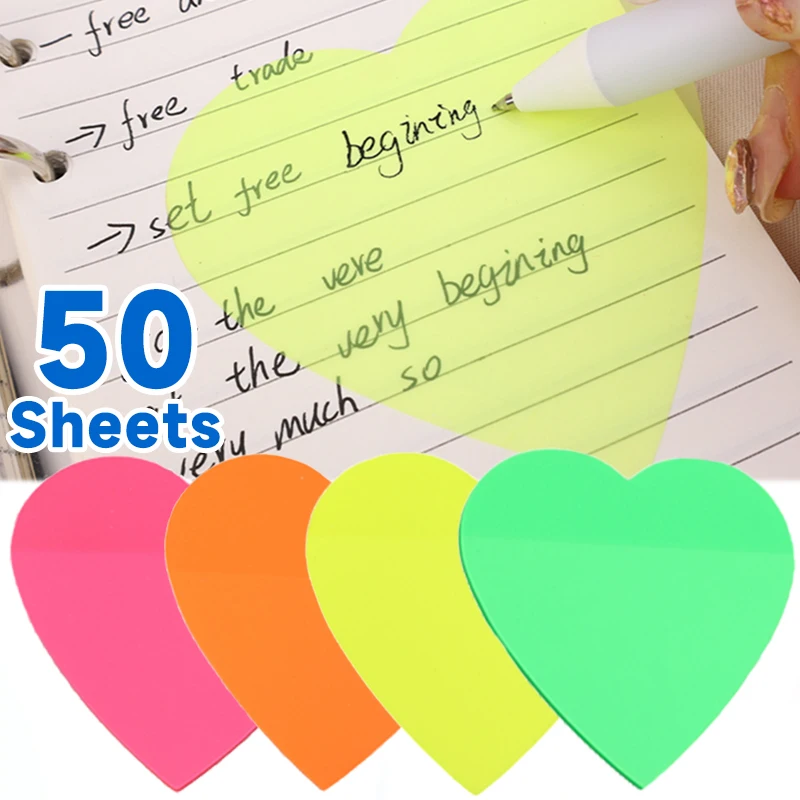 5-1 pz trasparente Sticky Notes Posted It Note Pad trasparente Memo Pad Planner Sticker blocco Note per studenti materiale scolastico