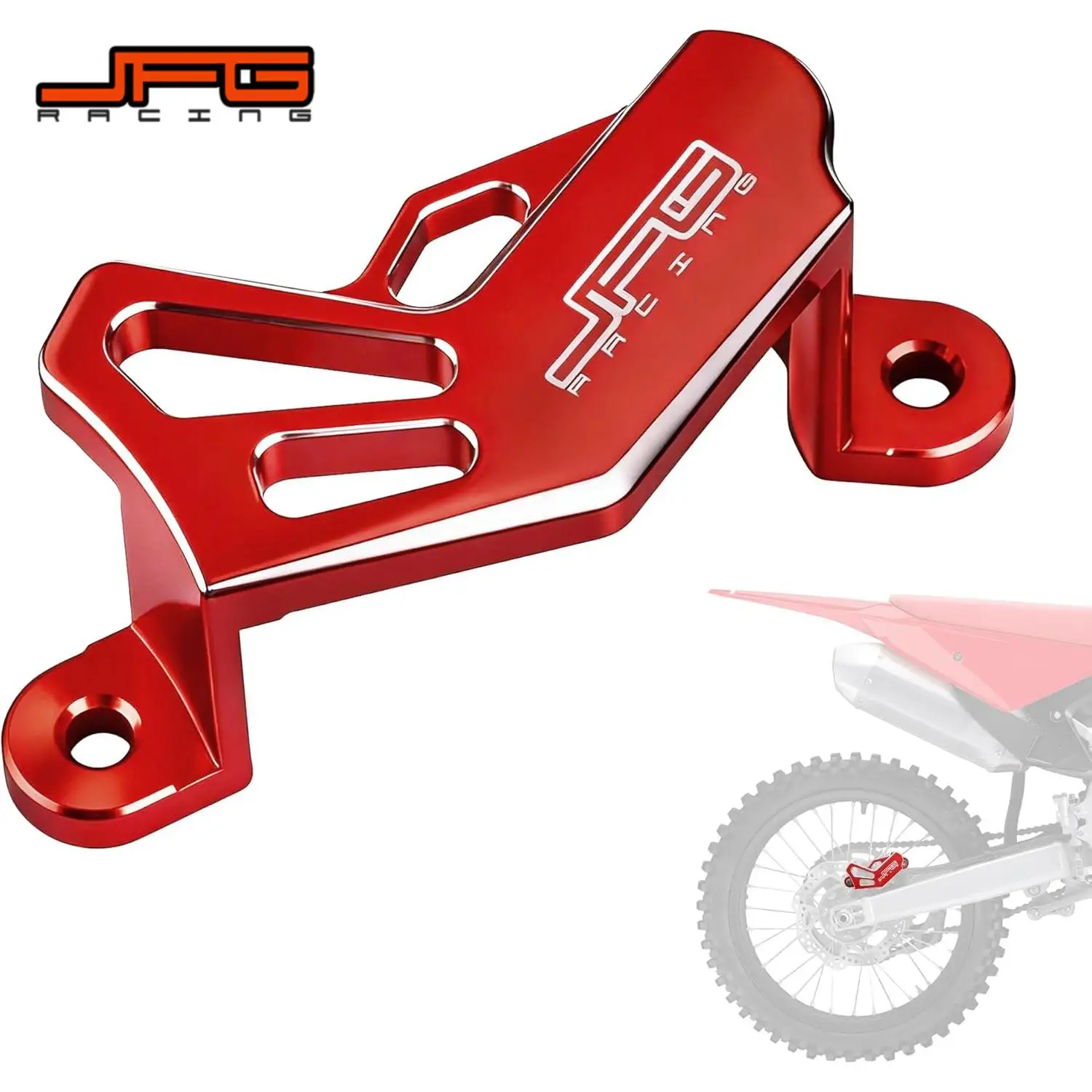 CNC Rear Brake Caliper Guard Cover Protector For CR125 CR250 CRF250R CRF250X CRF450R CRF450X CRF450RX Dirt Pit Bike Aluminum
