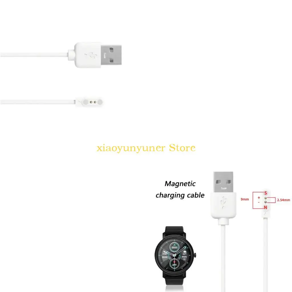P9JB USB Magnetic Charging Cable Quick Charging Technology Design for Watch T2 Smartwatch Lightweight Power Cord