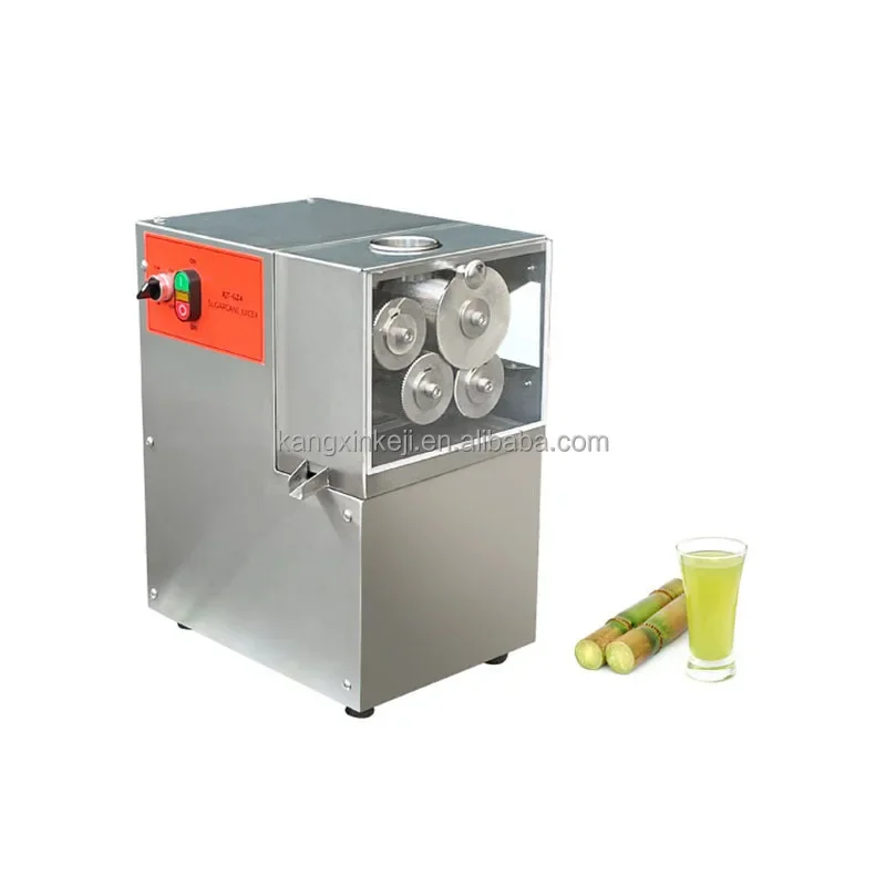 Commercial Manual Sugar Cane Grinding Extract Squeezing Juice Cutting Machine With Chiller