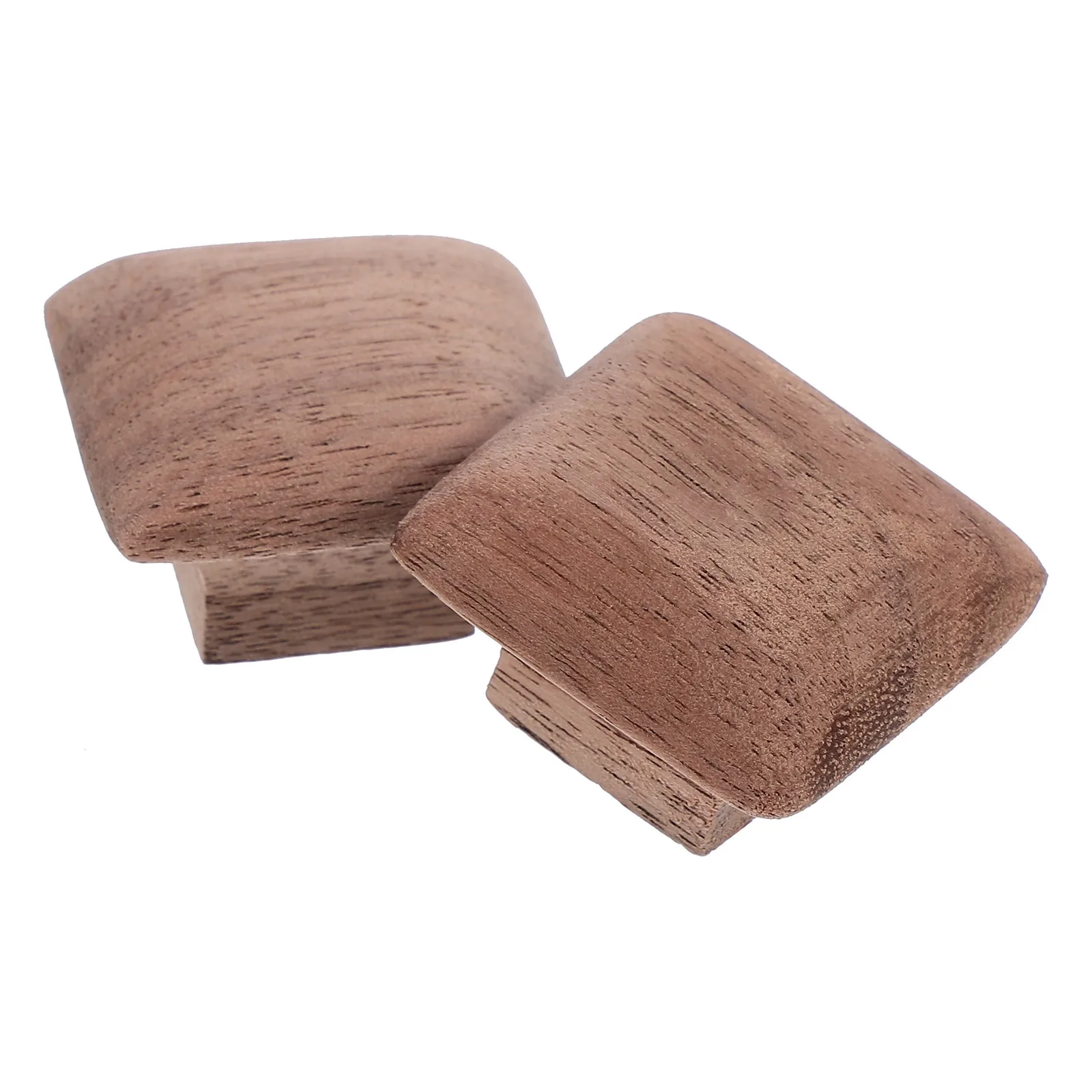 2Pcs Solid Wood Square Pull Handles Natural Wood Drawer Pulls for Kitchen Cabinets Dresser Cupboard Wardrobe Door Furniture