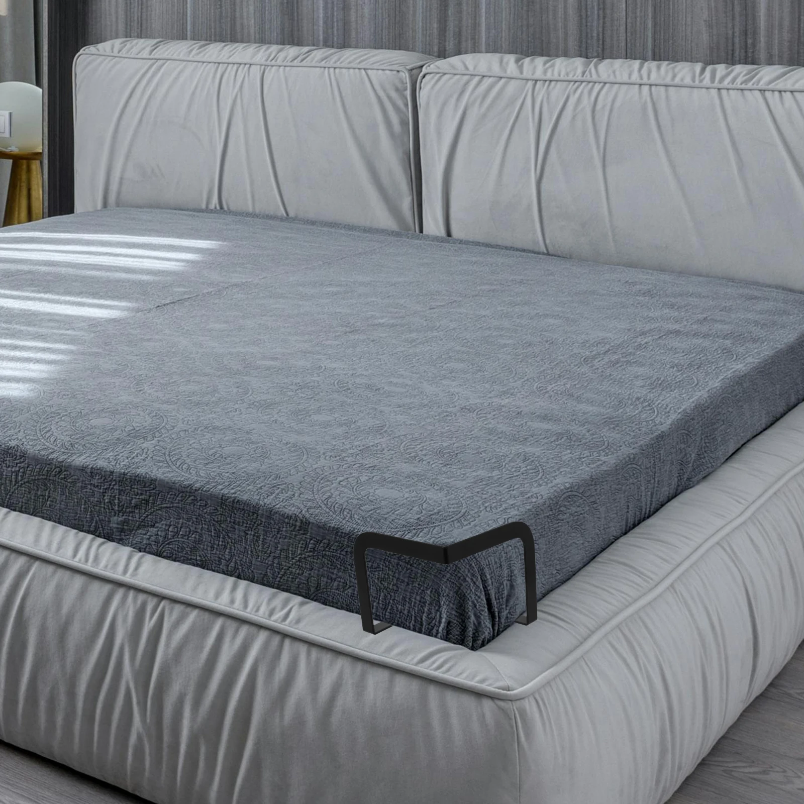 1 قطعة حامل التجنيب فراش عدم الانزلاق كتيفة معدنية ل إطار السرير الشريحة الوقاية المضادة للانزلاق فراش استقرار أداة #3