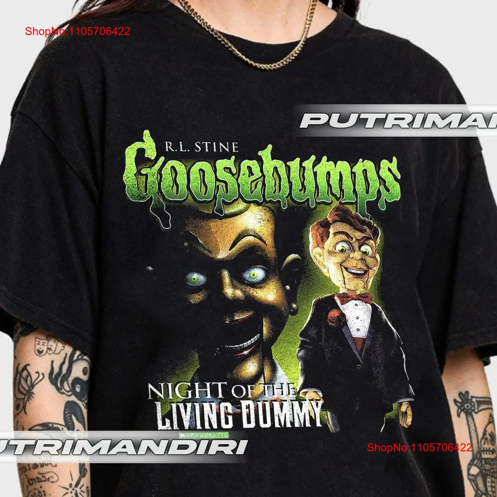 Limited Goosebumps Movie T Shirt R L Stine For Woman and Man vintage Washed Stretched Casual graphic Breathable