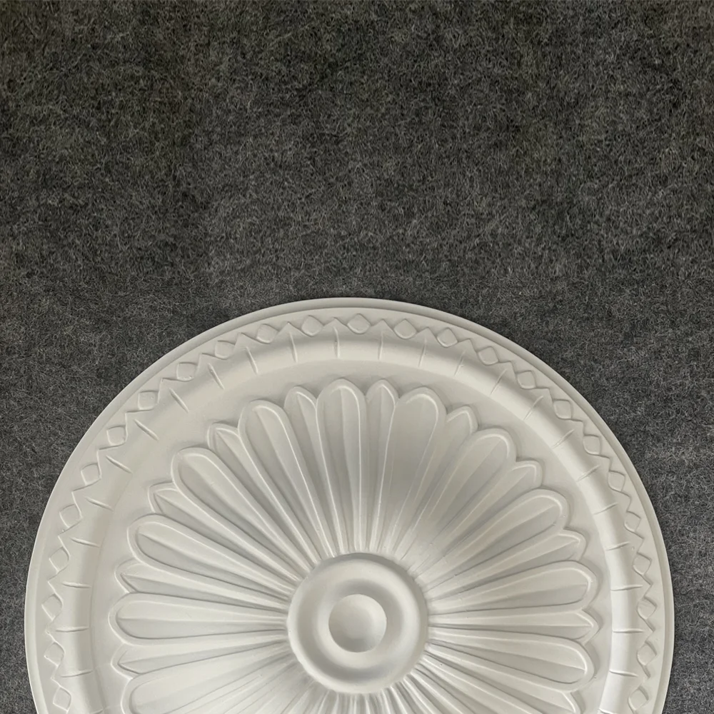 PU lamp panel round ceiling shape decorative lamp pool imitation gypsum lamp holder flower disc decoration mold