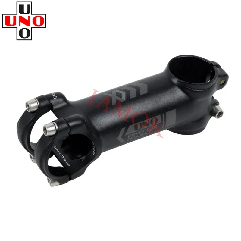 UNO AS025 Bicycle Matte Black Stems 7/17 Degree 60-130mm Iamok Mountain Bike Ultra Light Stem Gray Logo