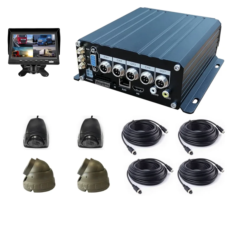 Tech High Quality Wholesale 1080P Full HD 4G CCTV AI Mobile MDVR Video Recorder System For Truck With 1 Year Warranty