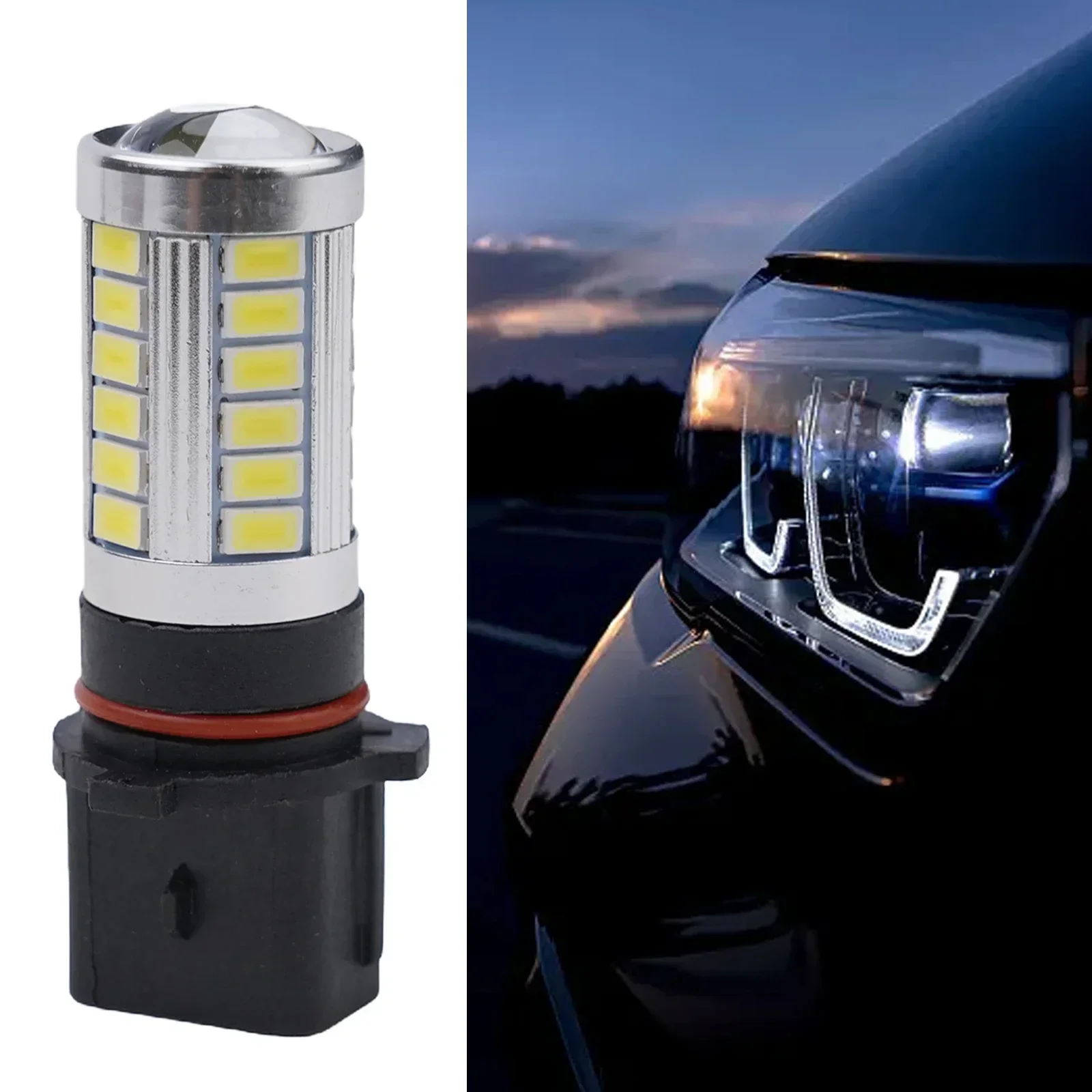 Enhance Your Car's Lighting with 2x P13W White LED Bulb Fog Daytime Running Light DRL for A4 B8 Wide Compatibility!