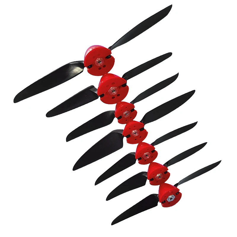 2 Sets HY Folding Propeller 6x4 7.5x4 8x4.5 8x6 11x6 With Spinner Cover Motor Shaft2.3/3.0/3.17/4.0mm  RC Plane Glider Drones