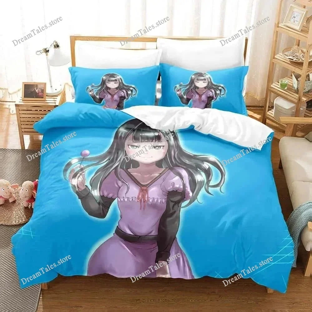Kawaii Anime Hi Score Girl Bedding Set Single Twin Full Queen King Size Bed Set Adult Kid Bedroom Duvet Cover Sets Home Textiles