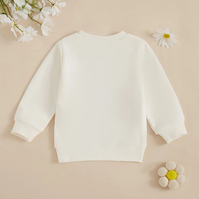 Baby Fall Sweatshirts Cute Fashion Letter Sun Pattern Long Sleeve Crew Neck Infant Tops