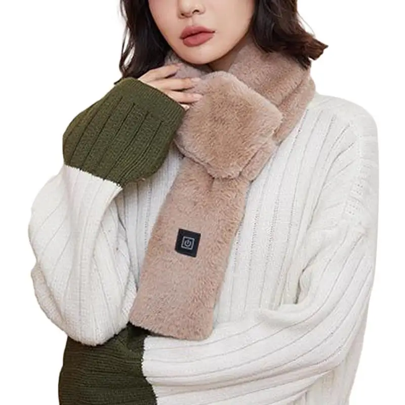 

Winter Electric Heated Scarf USB Charging Soft 3-Gear Temperature Control Neck Wrap Warmer Heating Scarf For Women Men