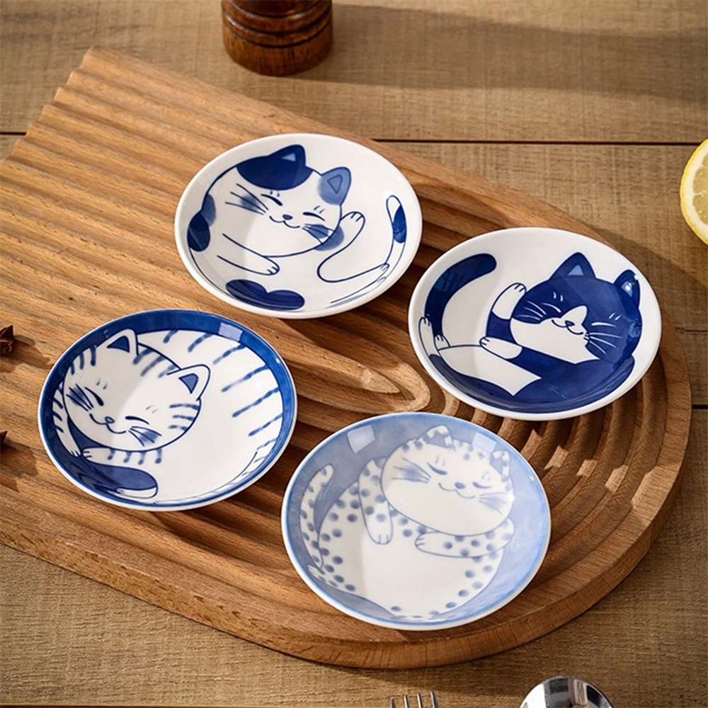 Lucky Cat Ceramic Dessert Plate 2