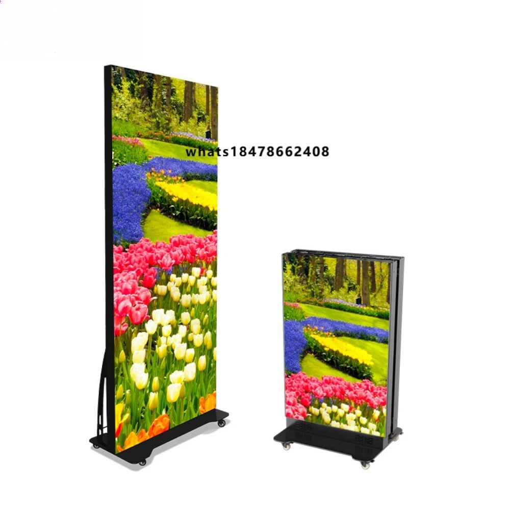 User outdoor LED poster screen foldable electronic screen full color removable commercial LED poster display