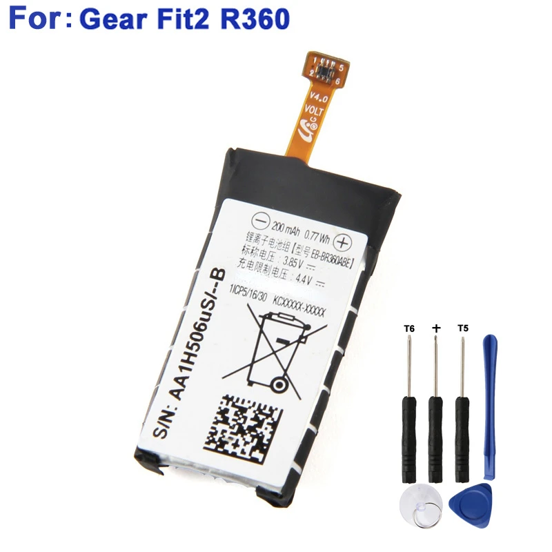 Replacement Battery For Samsung Gear Fit2 Fit 2 R360 EB-BR360ABE 200mAh