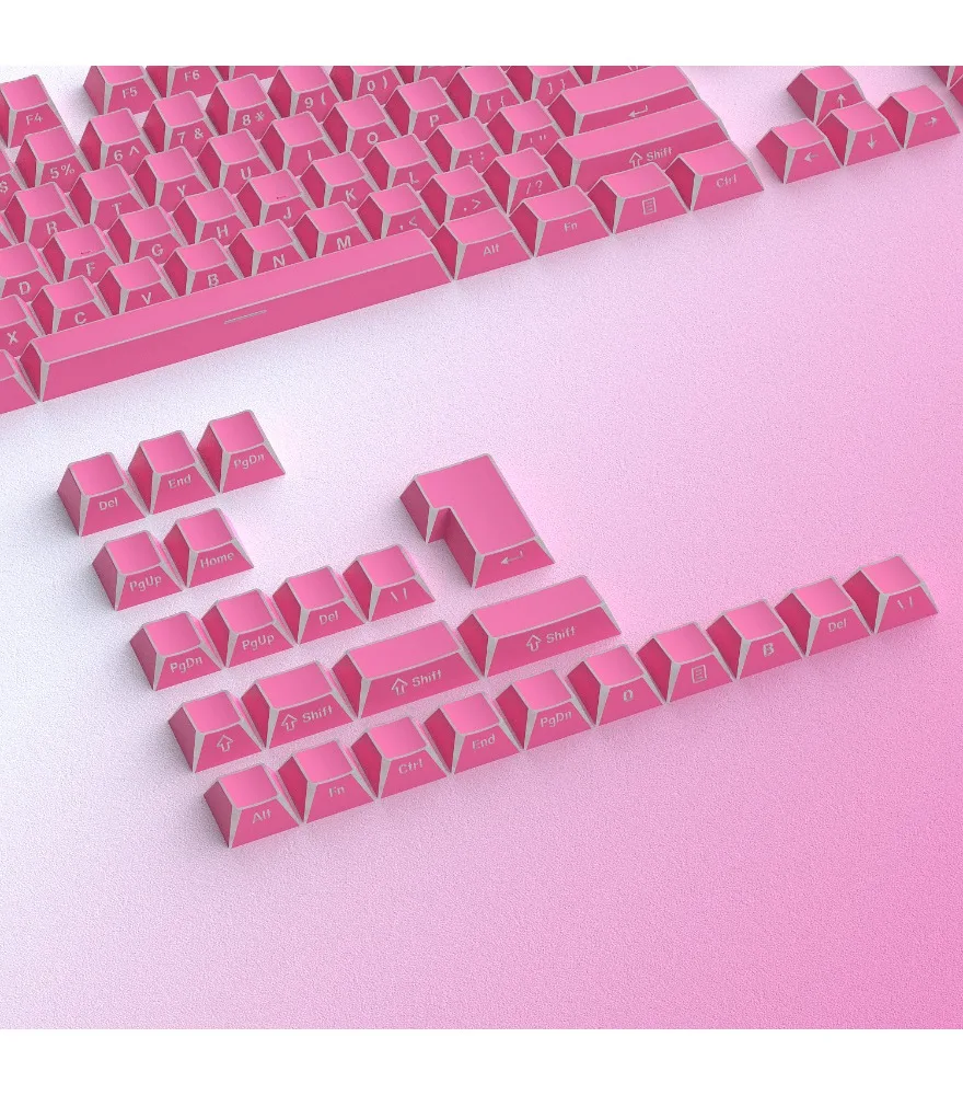 Personalized keycap spot folding shadow keycap red original 130 luminous small full set of PBT two-color magnetic axis