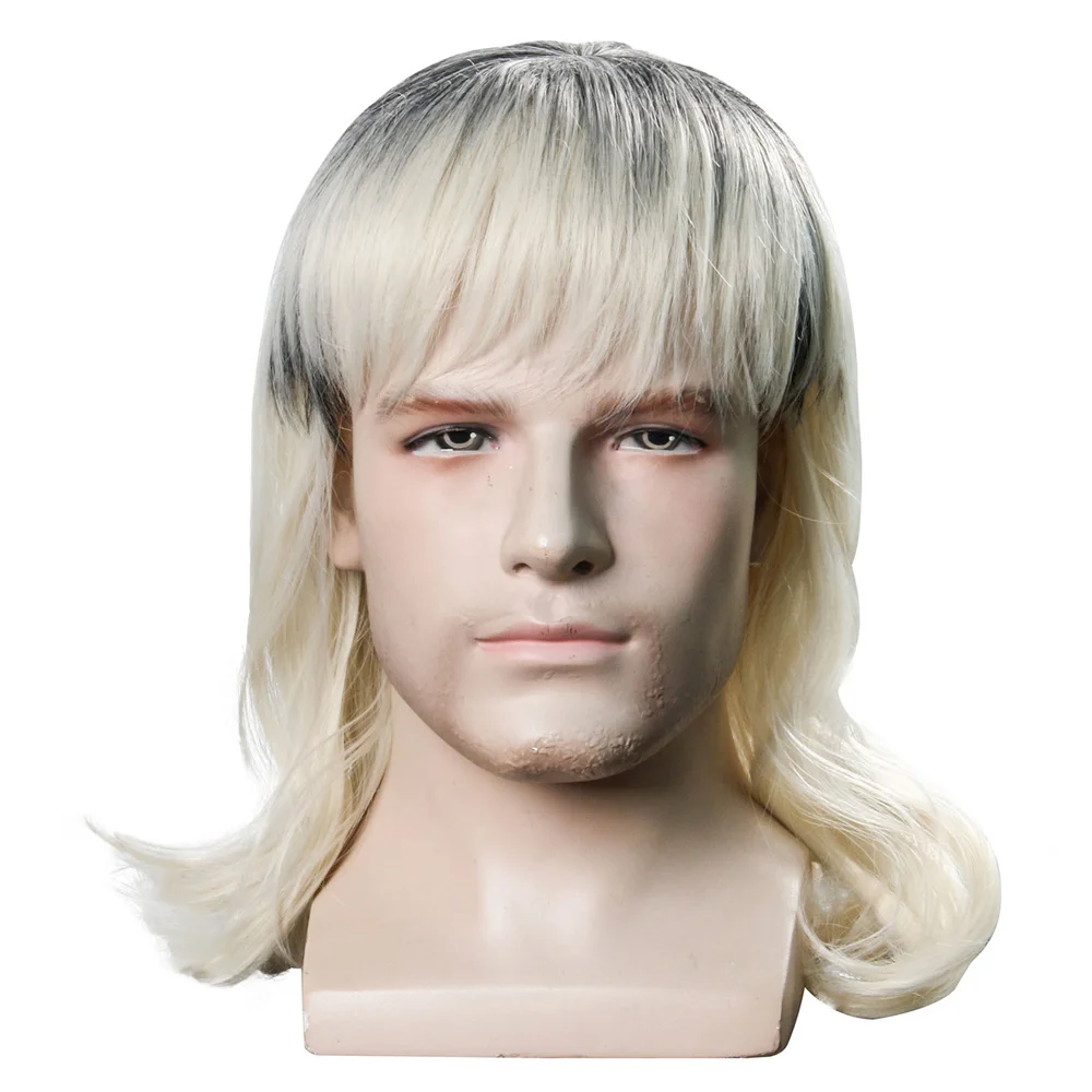 

TV Tiger King Joker Wig Exotic Men's Apricot Hair Wigs Headwear Party Cosplay Props