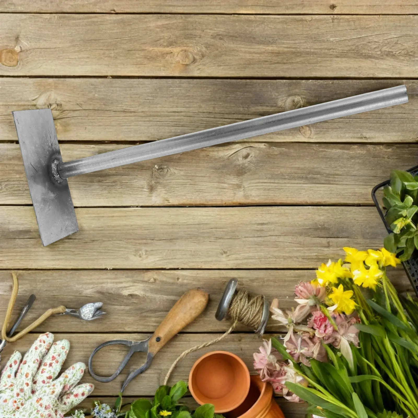 Robust Charcoal Rake for Grill Fireplace Fire Pit Stoves Featuring Thickened Manganese Steel Construction Long Handle Ash and