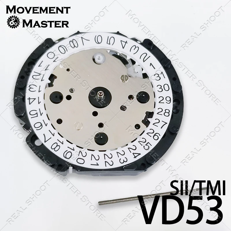 Substituição de movimento de quartzo para sii tmi vd53 multifuncional 6 mãos crono data 24 horas display haste ajustável para reparo
