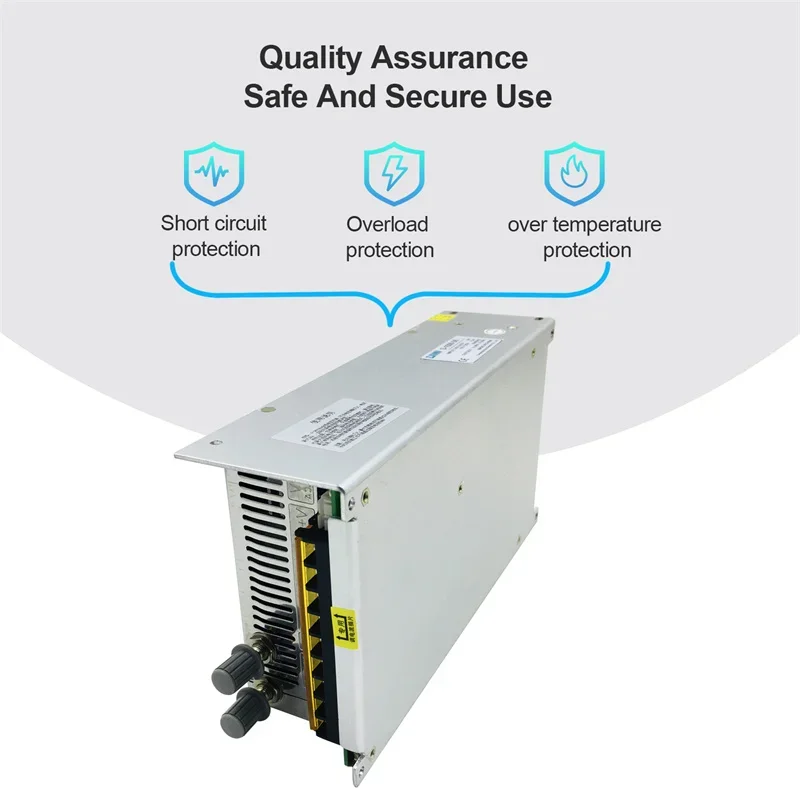 1000W Digital Display Switching Power Supply AC to DC 0-24V 0-40A Adjustable Transformer HJS-1000-0-24 0-5V PLC Control PSU #5