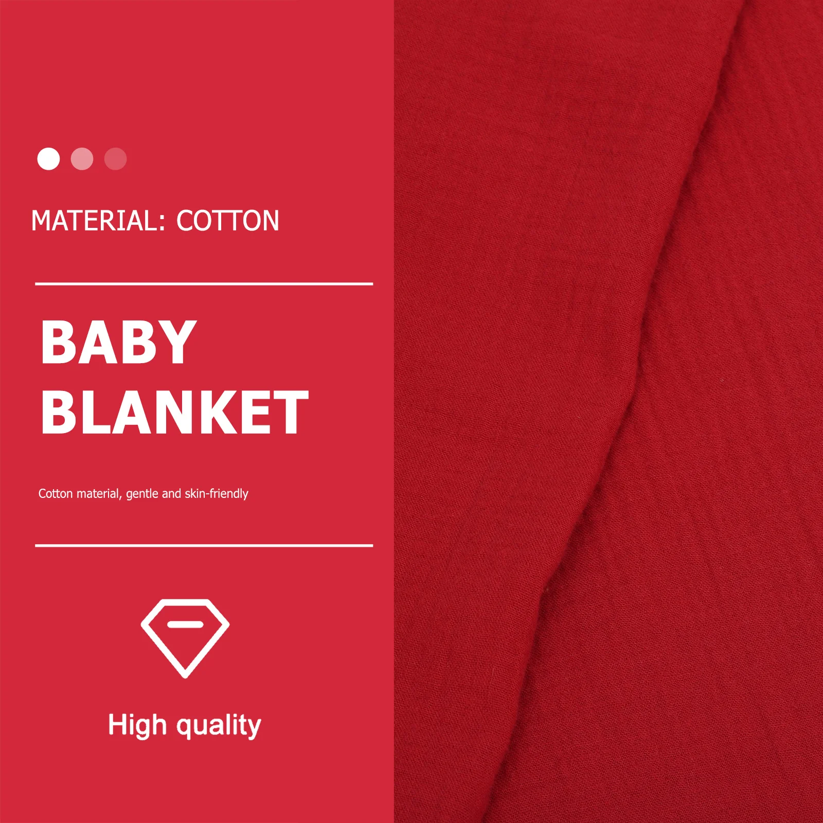 

Baby Receiving Blanket Air-Conditioning Cotton Gauze Nursery Blanket Soft Lightweight Cover for Infant Toddler Sleeping