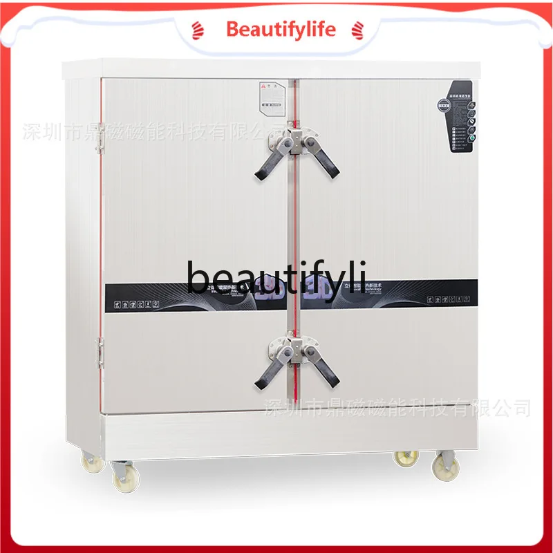 

Commercial Stainless Steel Electric Rice Steamer Cabinet Canteen Rice Steamer Restaurant Hotel Gas Steamer