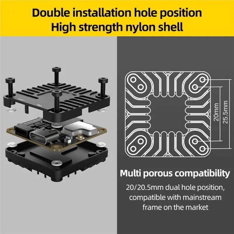 dt18-o4-lite-air-pour-kit-cnc-unite-pieces-en-aluminium-pour-dissipateur-thermique-boitier-de-lentille-grand-angle-pour-drone-fpv-o4-air-vtx-camera-noir