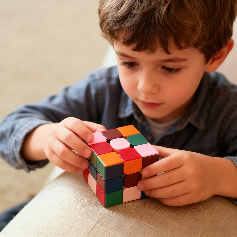 New Color Magic Cube Jigsaw Puzzle Boy Toy Professional Unique Magnetism Best Gift Fast Silent Zero Delay Rotation Super Fast.