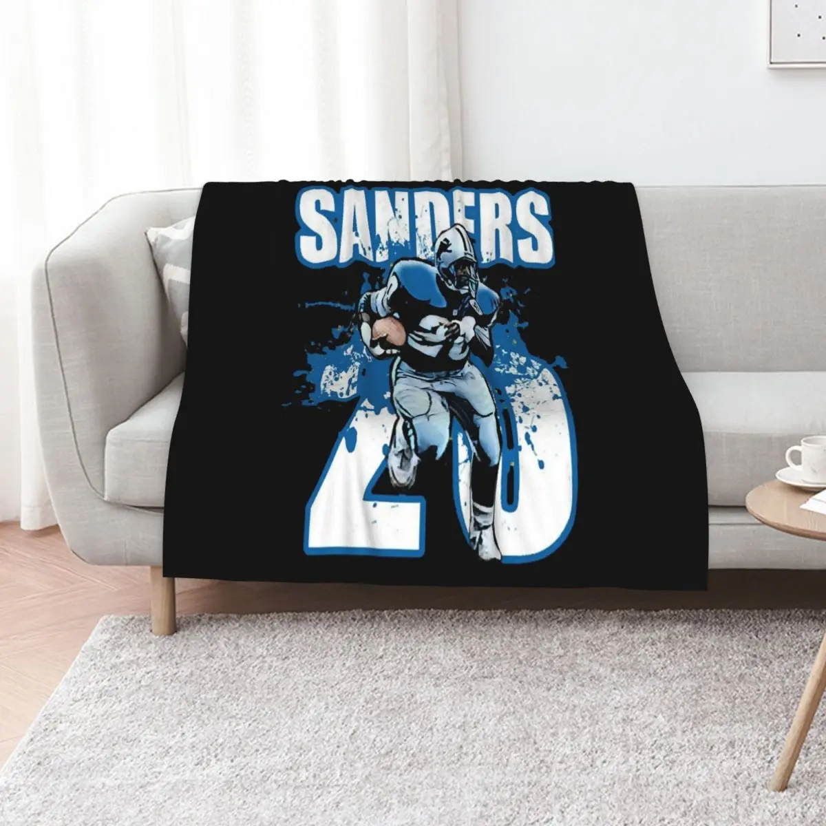 Barry Sanders 20 Throw Blanket Decorative Sofas Multi-Purpose Luxury Throw Winter beds Decorative Beds Blankets
