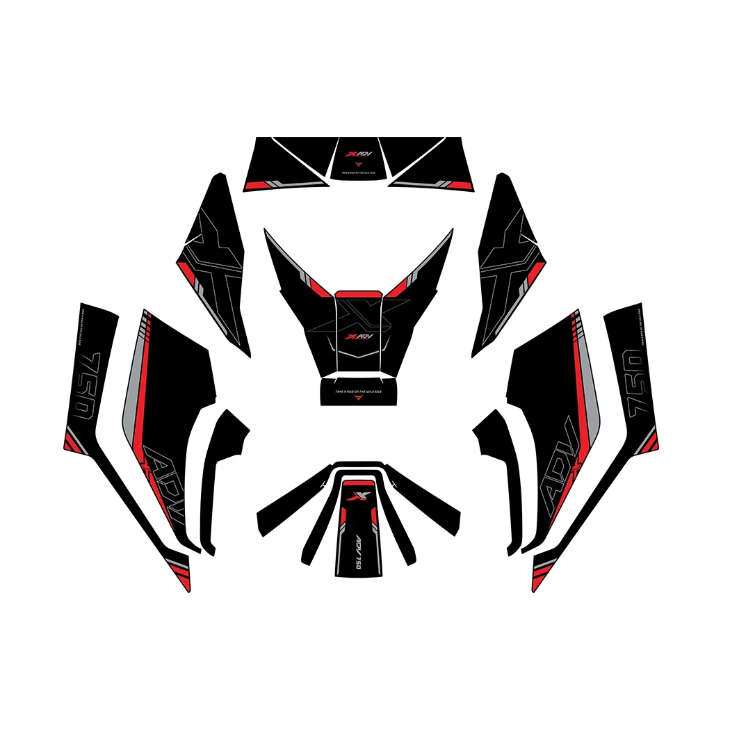 Para honda x adv750 2025 proteção do tanque de combustível adesivos kits de acessórios da motocicleta almofada combustível gás decoração reequipamento decalques