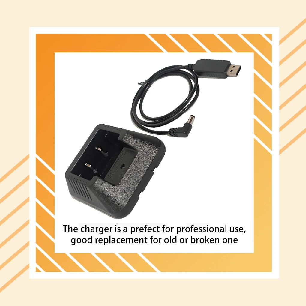 قاعدة سطح المكتب وشاحن بطارية السيارة USB UV - 5R - مناسبة لـ Baofeng UV5R UV5RE UV5RA UV5R+Plus Radio Walkie Talkie