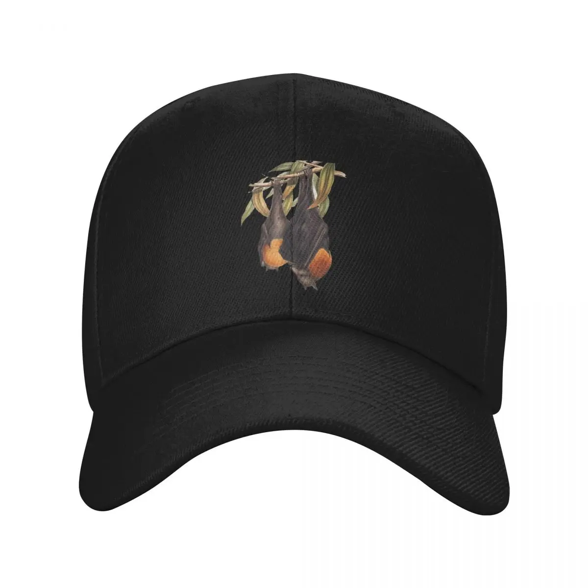 Australian Flying Fox Fruit Bat Pteropus poliocephalus by John Gould Baseball Cap Rugby New In Hat Women's Beach Visor Men's