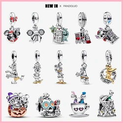 Perles de charme en forme d'animal de la série Disney pour femme, convient au bracelet Pandora, pendentif en argent 2023, cadeau de bijoux, nouveau, offre spéciale, 925