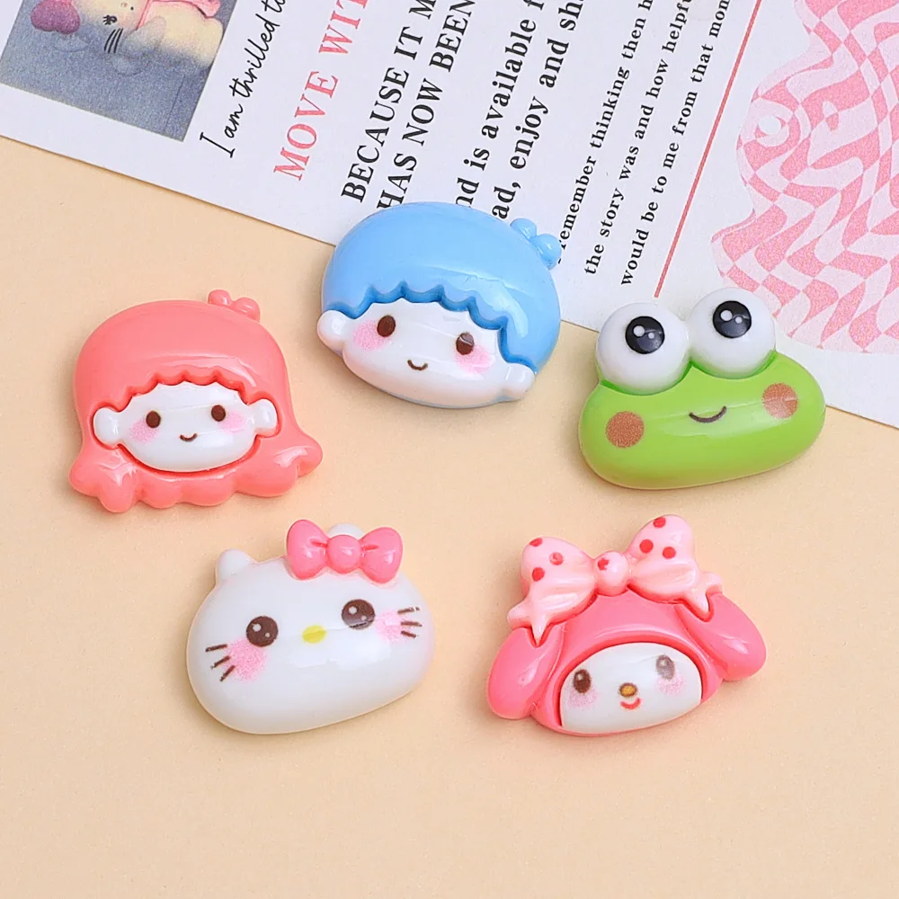 5 pièces mignon petit garçon dessin animé fait à la main bijoux à bricoler soi-même accessoires crème colle résine accessoires trou chaussure boucle matériel